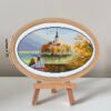 Lake Bled Slovenia cross stitch pattern