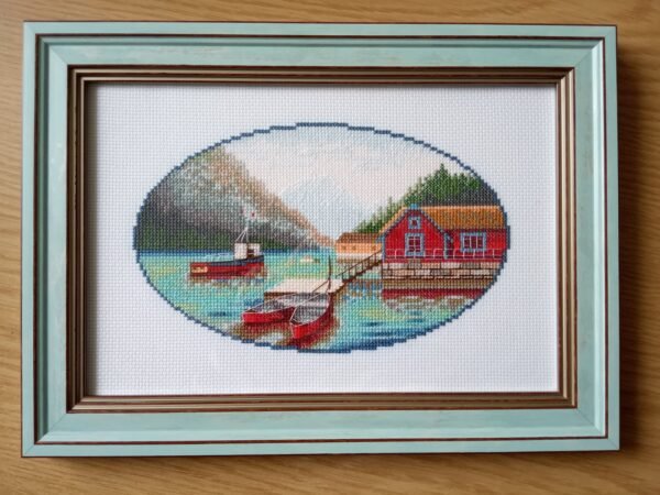 160007760_3852411964841980_2620175680000479660_n Norway Lovatnet Lake Cross Stitch Pattern – Summer Mountain Landscape Embroidery, Scenic Nordic Nature Design, PDF Digital Download