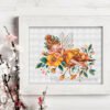 Fairy cross stitch pattern framed wall art