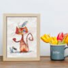 Ginger Cat and White Mouse Cross Stitch Pattern  Colorful Hand Embroidery (PDF Digital Download)