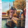 Holland harbour cross stitch pattern finished embroidery