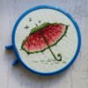 Jpb0UH5dqXU Watermelon Umbrella Cross Stitch Pattern PDF – Summer Fruit Embroidery, Cute Seasonal Needlepoint Chart, Instant Download