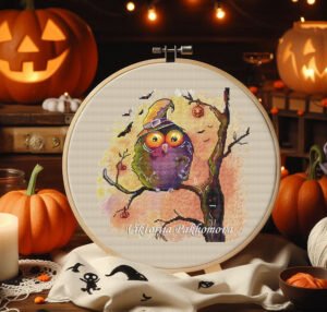 Baby Cat in Bunny Costume Cross Stitch Pattern PDF  Kitty Feline Embroidery  Cute Animal Design  Digital Download