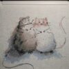 rats embroidery with cute cartoon rodents