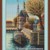 holland harbour cross stitch framed embroidery