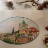 Kyiv Cross Stitch Pattern – Andriyivskyi Descent Colorful Summer City Embroidery, Ukrainian Landscape Design, PDF Digital Download