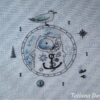 Cat Sailor Cross Stitch Pattern PDF – Funny Nautical Embroidery with Seagull, Whimsical Marine Needlepoint Chart, Instant Digital Download