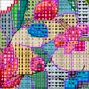 Dragonfly stained glass cross stitch pattern color chart