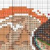 Без имени-1 Color chart for Elf girl and fox cross stitch pattern