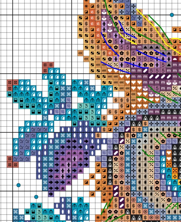 Bookworm Coffee Owl Cross Stitch Pattern – Whimsical Owl with Book, Tea & Golden Acorn, Cozy Autumn Embroidery PDF