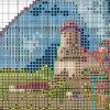 Без имени-1 Kamyanets‑Podilskyi fortress cross stitch chart PDF preview with clear symbols and DMC color key