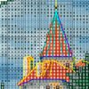 Без имени-1 Dracula’s Castle cross stitch chart PDF preview with clear symbols and DMC color key