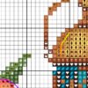 Без имени-1 close‑up of floral easter lantern cross stitch artwork