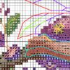 Color chart for Fairy cross stitch pattern with DMC symbols
