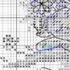 Black and white chart for Fairy cross stitch pattern
