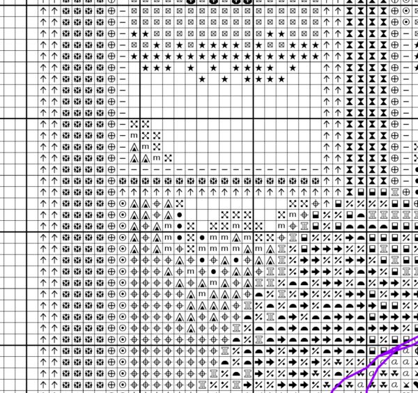 Без имени-2 Black and white chart for Girl with embroidery hoop cross stitch pattern