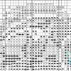 Без имени-2 Black and white chart for Elf girl and fox cross stitch pattern