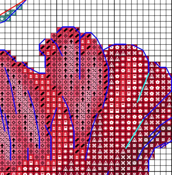 Без имени-2 Symbol chart sample for colibri cross stitch PDF
