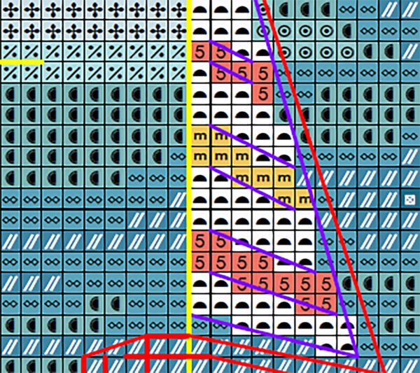 Italian lake Como cross stitch chart sampler