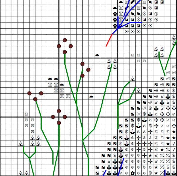 Autumn Barn Owl Wreath Cross Stitch Pattern – Fall Bird, Mushrooms & Leaves Embroidery, Woodland Nature Design, PDF Download