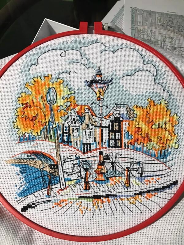 Максименко amsterdam autumn cross stitch frame