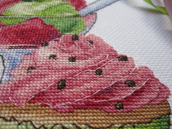 фото 190 cute dessert embroidery with colorful ice cream and cupcake