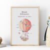 164 Framed elephant and bunny birth announcement cross stitch featuring personalized name, date and stats for nursery décor.