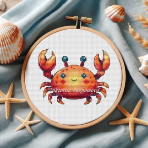 Baby Crab Cross Stitch Pattern PDF