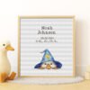 make the goose fluff Framed Baby Goose cross stitch birth announcement with pastel colors and personalized baby details.
