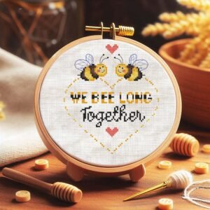 Bee Love Cross Stitch Pattern PDF