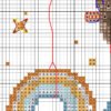 Digital fragment of the Baby Taurus cross stitch pattern showing chart symbols and grid details.