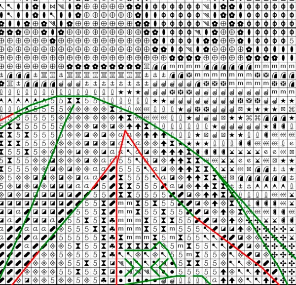 Lavender Camping Cross Stitch Pattern  Floral Mountain Landscape Colorful Design PDF