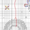 Digital fragment of the Baby Taurus cross stitch pattern showing chart symbols and grid details.
