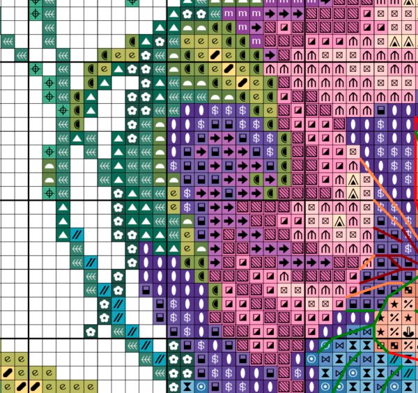 Baby Fairy Cross Stitch Pattern – Newborn Girl Custom Metric Stats (PDF)